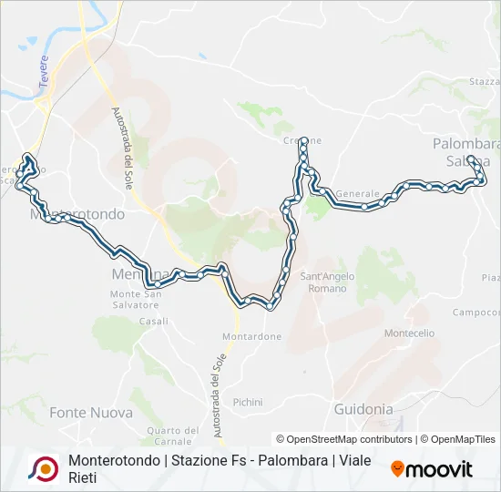 COTRAL Bus Line Map