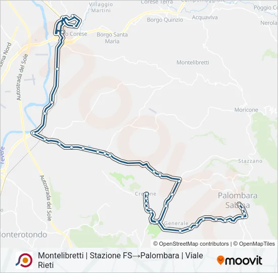 COTRAL Bus Line Map
