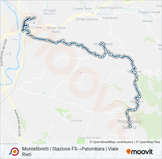 COTRAL Bus Line Map