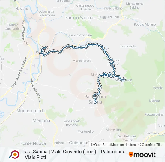 COTRAL Bus Line Map