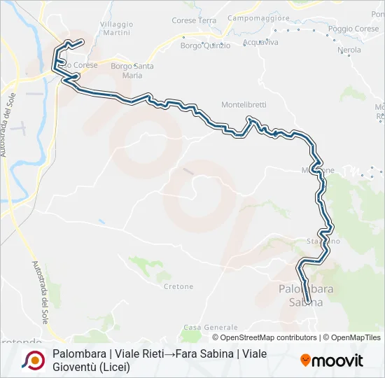COTRAL Bus Line Map