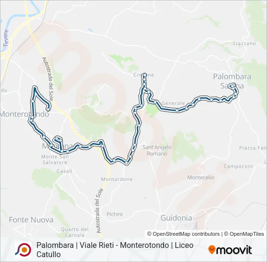 COTRAL Bus Line Map
