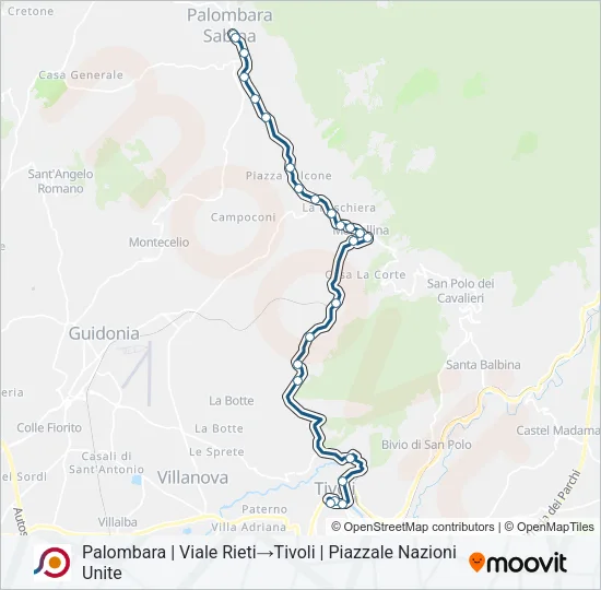 COTRAL Bus Line Map