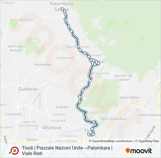 COTRAL Bus Line Map