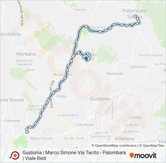 COTRAL Bus Line Map