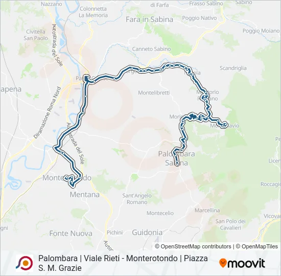 COTRAL Bus Line Map