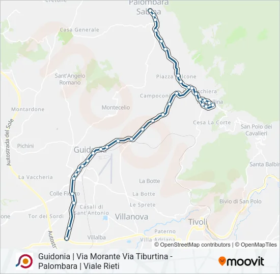 COTRAL Bus Line Map
