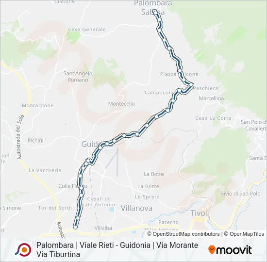 COTRAL Bus Line Map