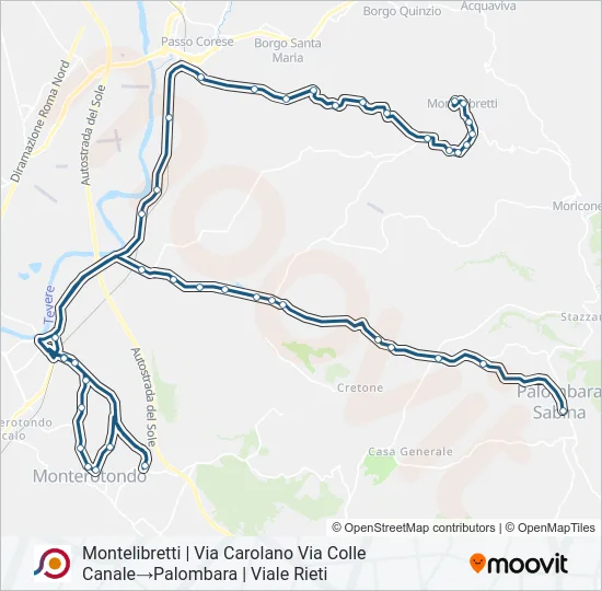 COTRAL Bus Line Map