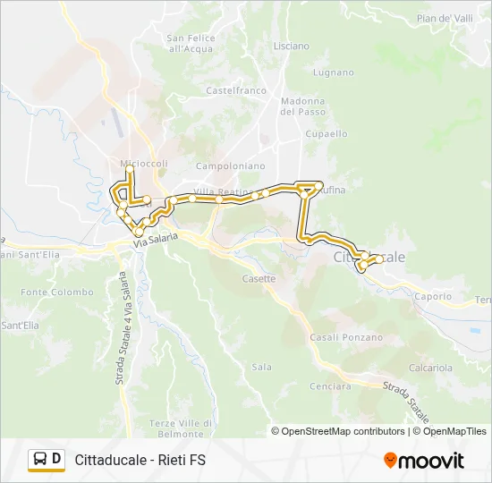 D Bus Line Map