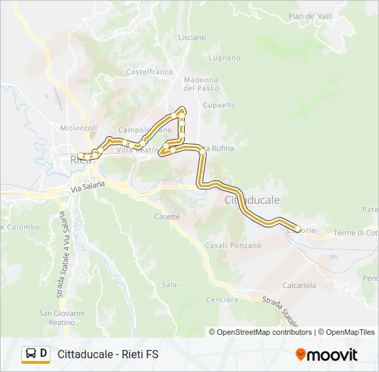 D Bus Line Map