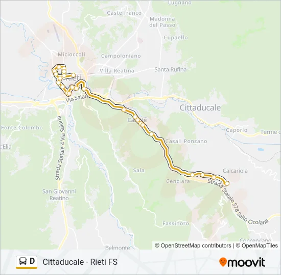D Bus Line Map