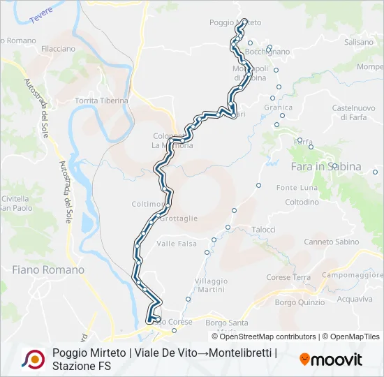 COTRAL Bus Line Map