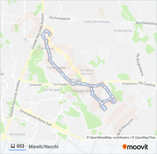 053 Bus Line Map