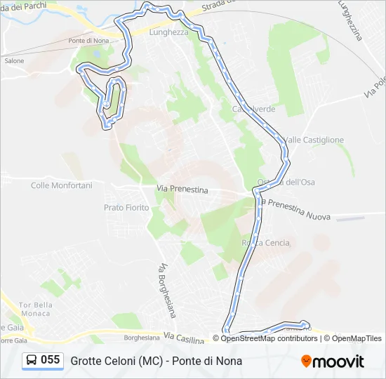 055 Bus Line Map