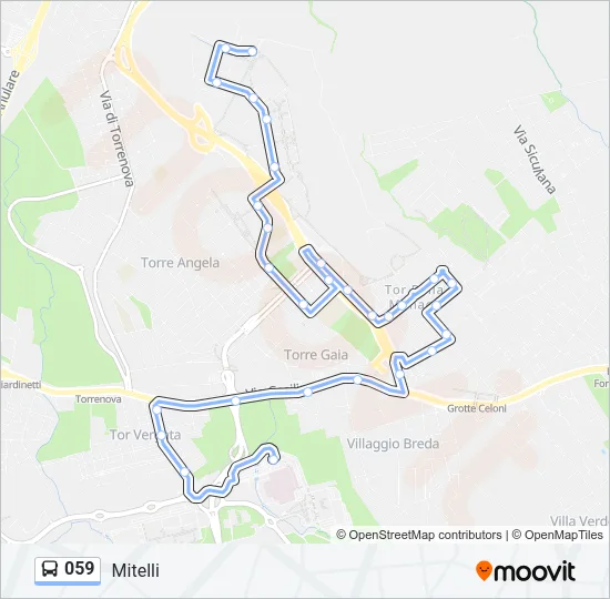 059 Bus Line Map