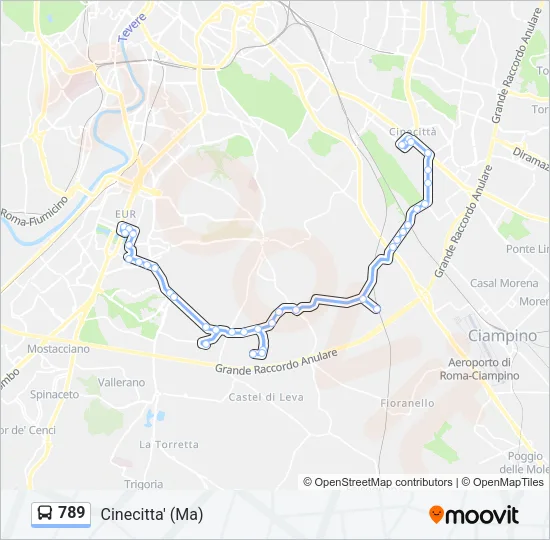 789 Bus Line Map