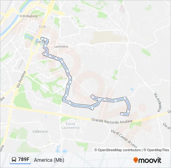789F Bus Line Map