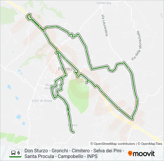 6 Bus Line Map