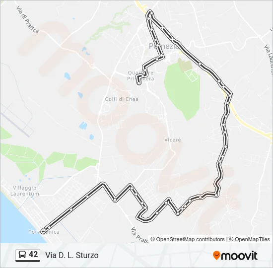 42 Bus Line Map