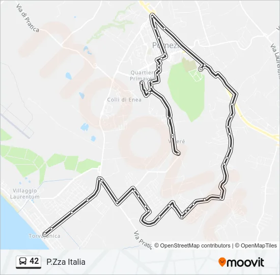 42 Bus Line Map