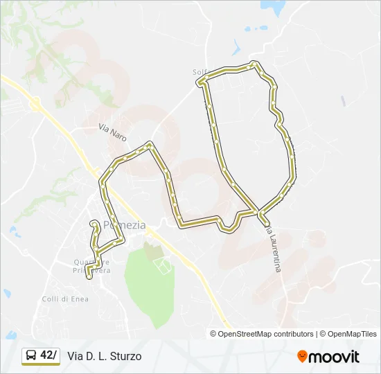 42/ Bus Line Map