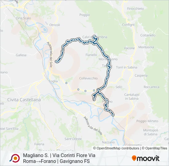COTRAL Bus Line Map