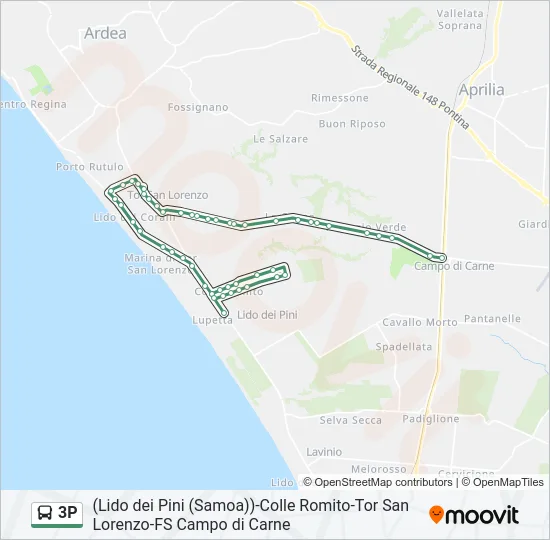 3P Bus Line Map