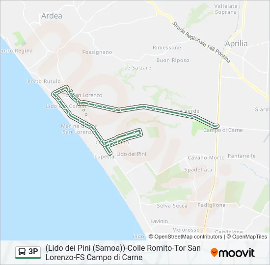 3P Bus Line Map