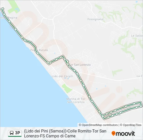 3P Bus Line Map