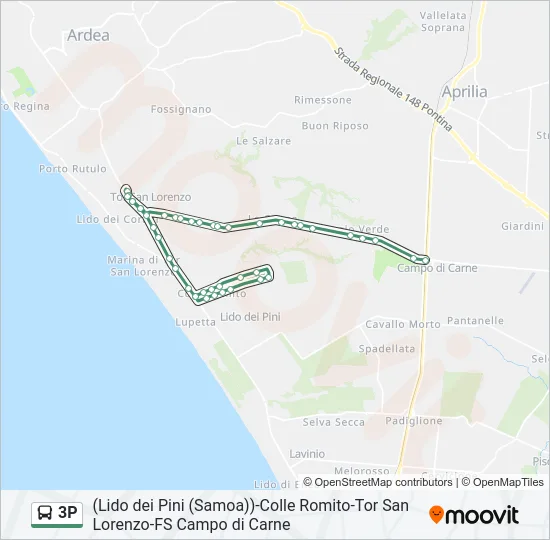3P Bus Line Map