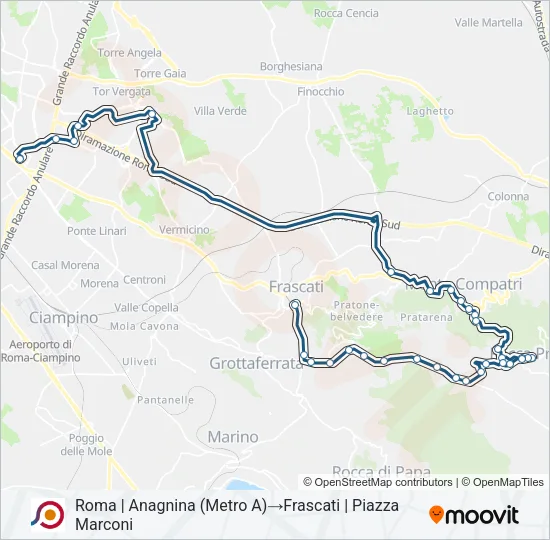 COTRAL Bus Line Map