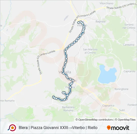 COTRAL Bus Line Map