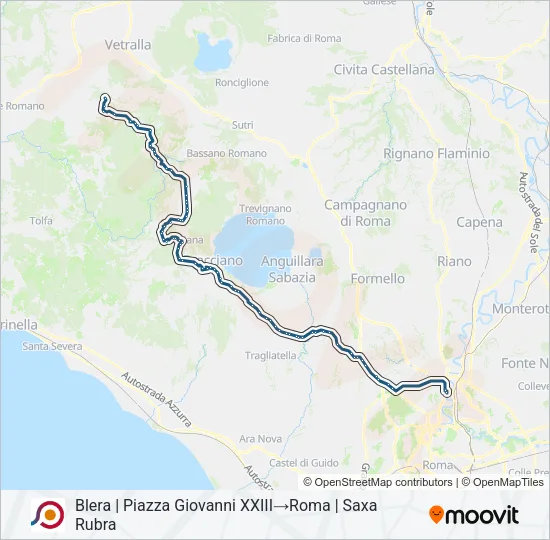 COTRAL Bus Line Map