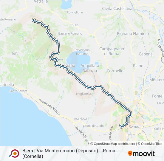 COTRAL Bus Line Map