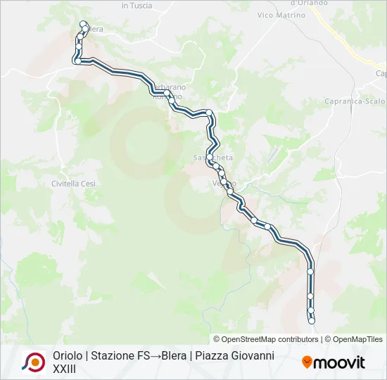 COTRAL Bus Line Map