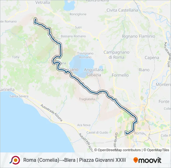 COTRAL Bus Line Map