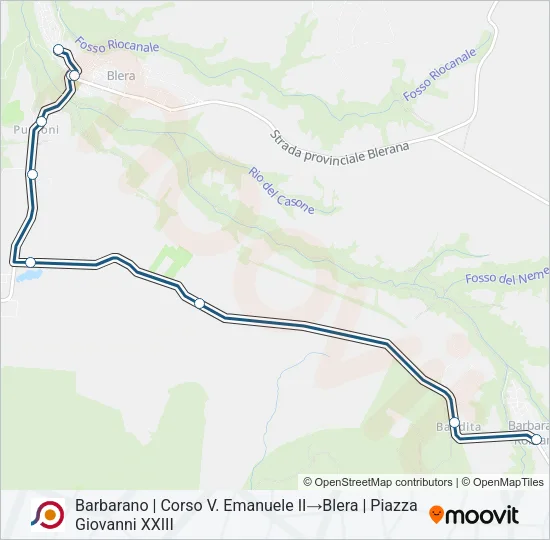 COTRAL Bus Line Map