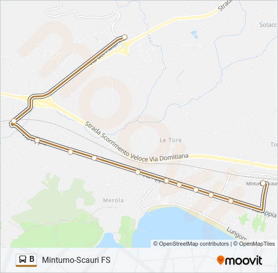 Linea B: Orari, Fermate E Mappe - Minturno-Scauri FS (Aggiornato)