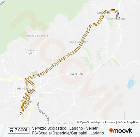 7 SCOL Bus Line Map