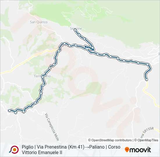 COTRAL Bus Line Map