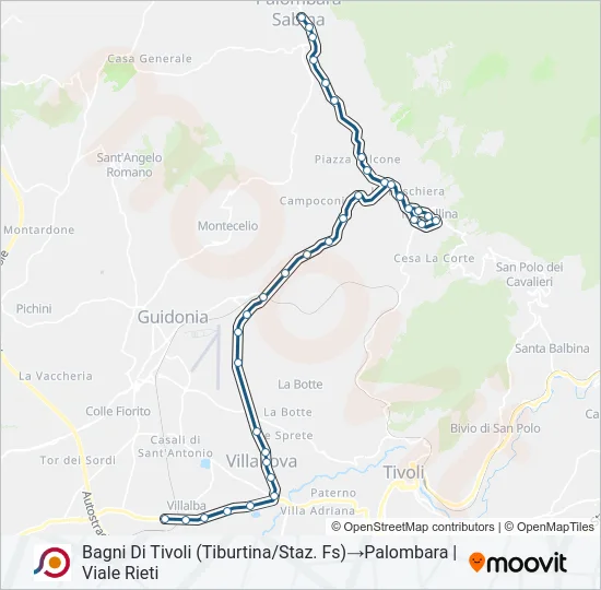 COTRAL Bus Line Map