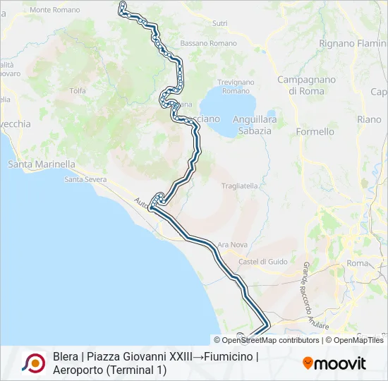 COTRAL Bus Line Map