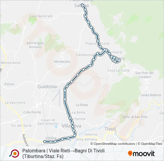 COTRAL Bus Line Map