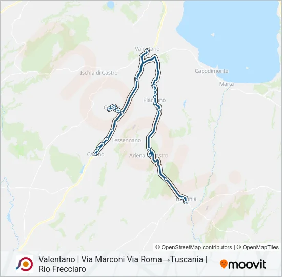COTRAL Bus Line Map