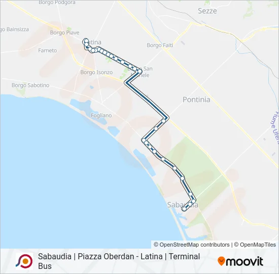 COTRAL Bus Line Map