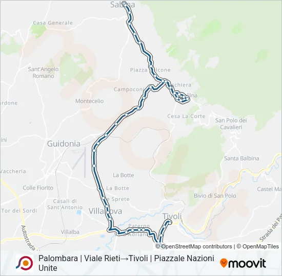 COTRAL Bus Line Map