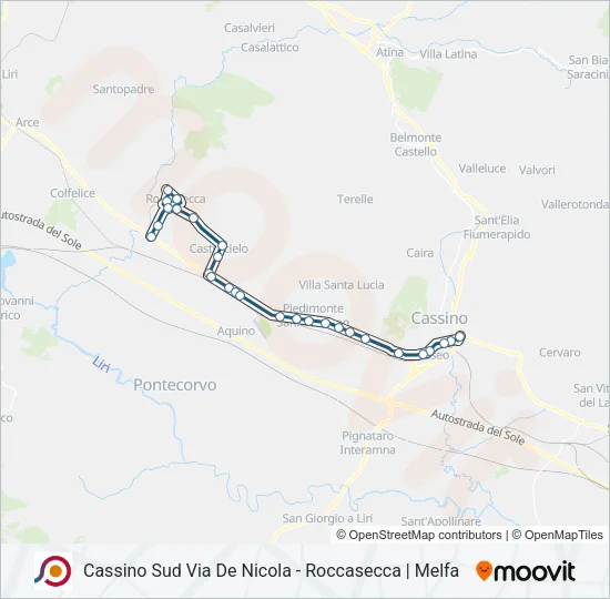 COTRAL Bus Line Map