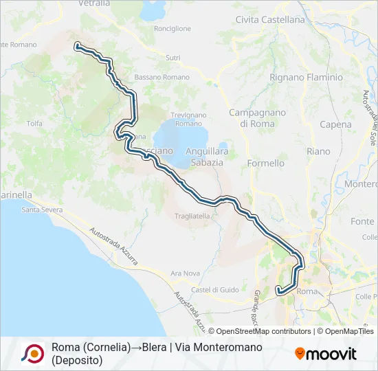 COTRAL Bus Line Map
