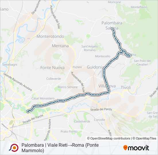 COTRAL bus Line Map